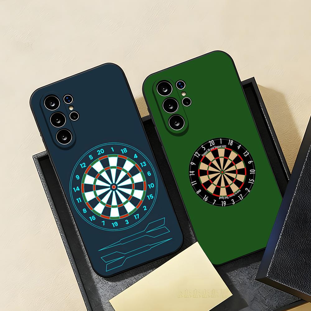 Playroom Dart Printed Phone Case For Samsung S26 S25 S24 FE S23 S22 S21 Plus S20 Ultra Note20Ultra Black Soft Shell