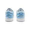 Jordan Air Jordan 1 Abrasion Resistant Low top Skateboard Shoes Unisex Blue White FQ7687-300(Team1108-)