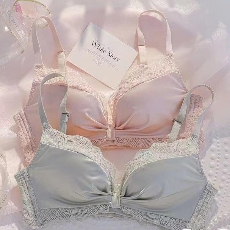 Нижнее белье, собранное без стального кольца, противопровисающий латексный бюстгальтер с регулировкой груди Pure Desire, ветрозащитный бюстгальтер