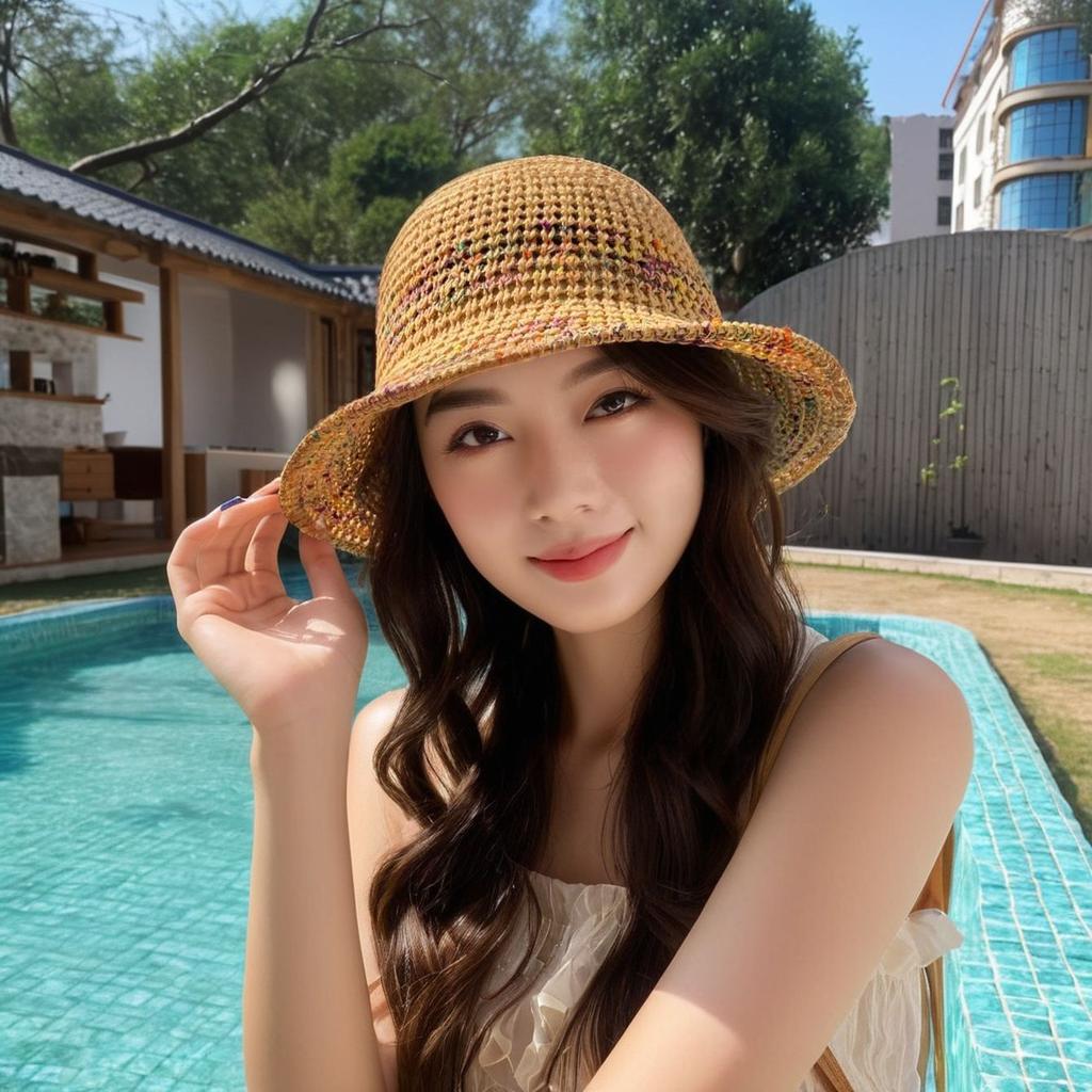Летняя женская дышащая шляпа рыбака, шляпа от солнца для отпуска, плетеная пляжная шляпа от солнца, шляпа от солнца из травы