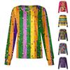 Women's Casual Long-sleeved Single-breasted Printed Protective Clothing Cardigan Top