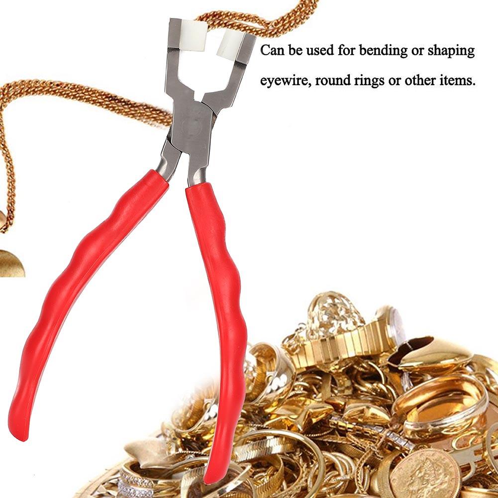 Плоскогубцы с двойными плоскими и круглыми губками из нейлона для изготовления браслетов и ювелирных изделий (Тип D)