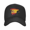 Personalized Spain Flag Map Baseball Cap Women Unisex Adjustable Spanish Patriotic Dad Hat Outdoor Snapback Caps