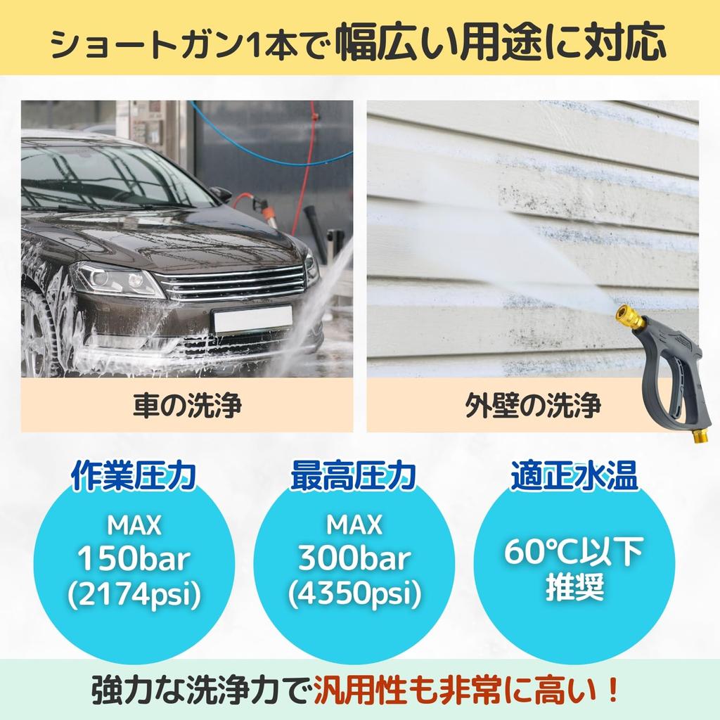 Мойка высокого давления Karcher серии K, совместимый с коротким пистолетом, 5 насадок, комплект M22, 14-миллиметровый триггер, быстрое подключение, мойка автомобилей, мотоциклов, полив, компактный