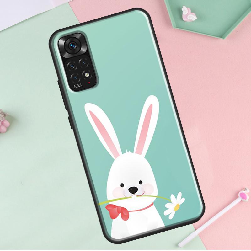 Уши кролика для Redmi Note 12 Pro Plus Чехол для Redmi Note 10 8 9 11 Pro 12S 11S 10S 9S 9C 10C 12C Чехол