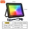 Прожектор RGB с голосовым управлением через приложение RGBCW CCT 3000-6500K 30 Вт 50 Вт 100 Вт 220 В переменного тока для садовой вечеринки, наружного освещения с Tuya