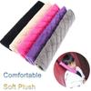 2Pcs Car Shoulder Pad Solid Color Soft Plush Seat Safety Belt Covers Cushion Car Interior Accessory Grey/Pink/Purple/Black/Beige
