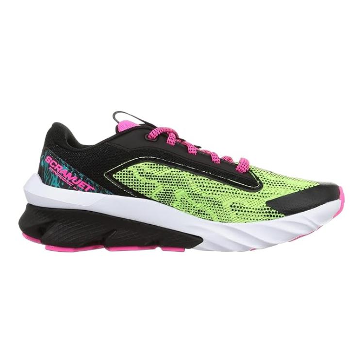 Under Armour Scramjet 4 Wild GS Black Quirky Lime Kids Sneakers 3024994-001