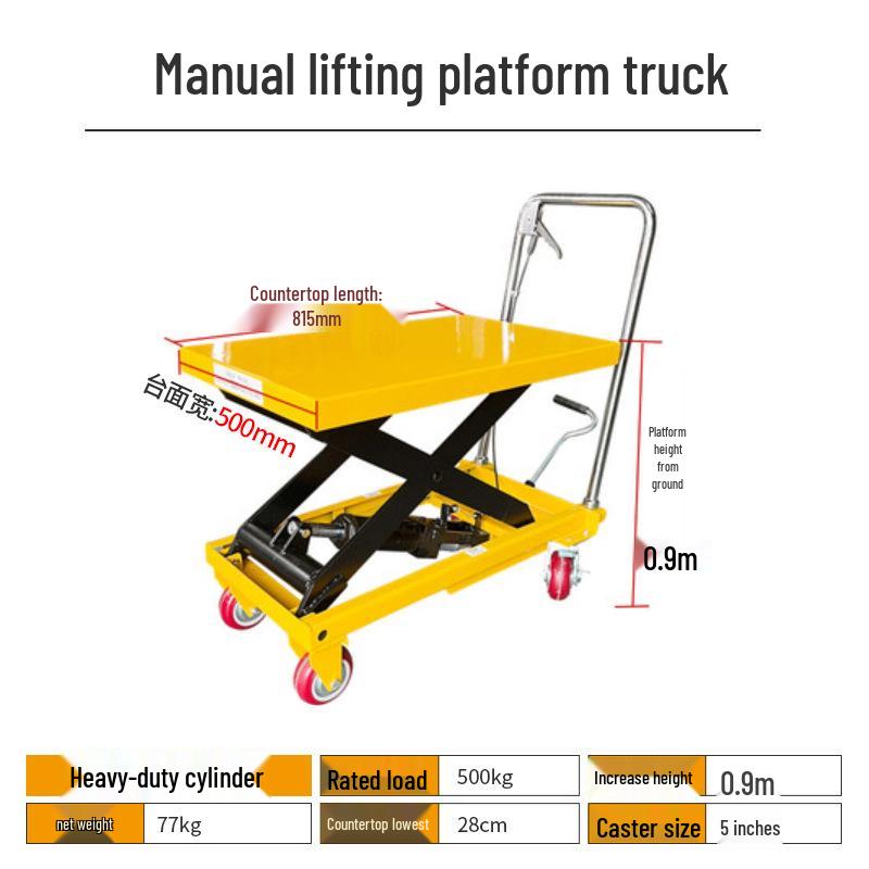Mobile Electric Hydraulic Scissor Lift Platform Truck