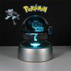 3D Кристальный Шар Фигурки Игрушки Покебол Генгар Гаярдос Мимикью Снорлакс Рейкваза Спригатито Модель С LED Подсветкой Основание Куклы
