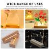 LED Wood Light Display Crystal Wooden Lighted Base Stand Acrylic Light Plate Base USB Wooden Base for Resin Art Lights Decor