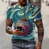 Модные забавные мужские футболки с 3D принтом, летние, повседневные, спортивные, винтажные, мужские, свободные, повседневная одежда большого размера с короткими рукавами