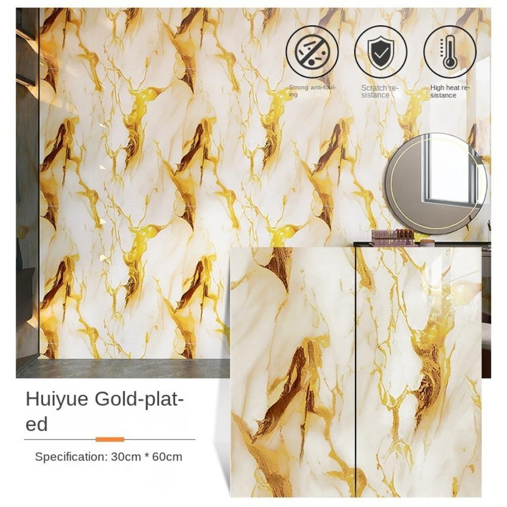 Мраморная плитка 30x60см Самоклеящаяся наклейка для напольной плитки Новые наклейки на стену Ванная комната Гостиная