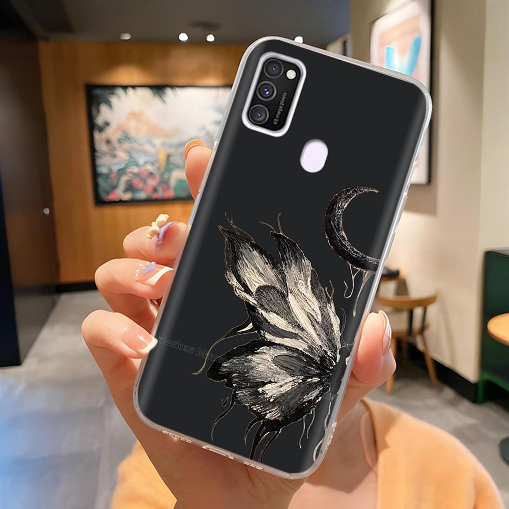Для Samsung Galaxy M21 M31 Чехол Мягкий ТПУ Мягкий Силикон Модный Чехол для Телефона Для Samsung M21 M31 Funda Роскошная Задняя Крышка Coque Para