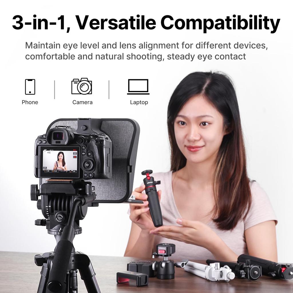Ulanzi RT02 Universal Teleprompter for Tablets and Smartphones with Remote Control