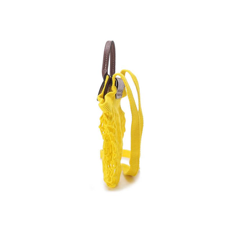 Longchamp Le Pliage 17 Fashion Casual Cotton And Leather Tote Shoulder Crossbody Bag Women bags Yellow 10139HVH174