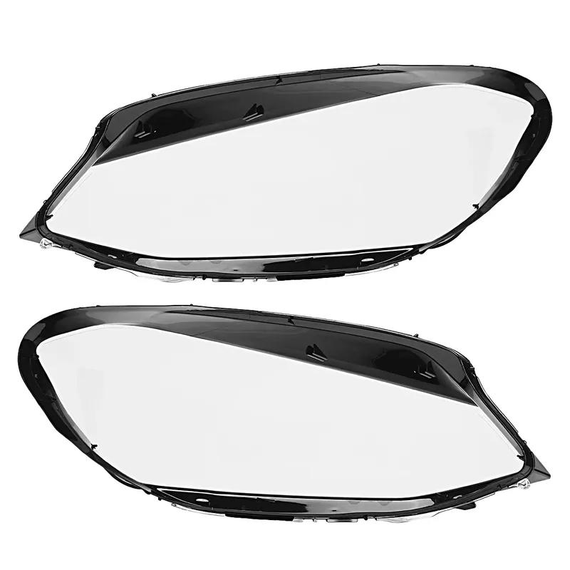 Pair Front Headlight Lens Cover For VW Golf 7 MK7 GTI 2014 2015 2016 2017 Clear Car Headlamp Cover Shell Transparent Lampshade