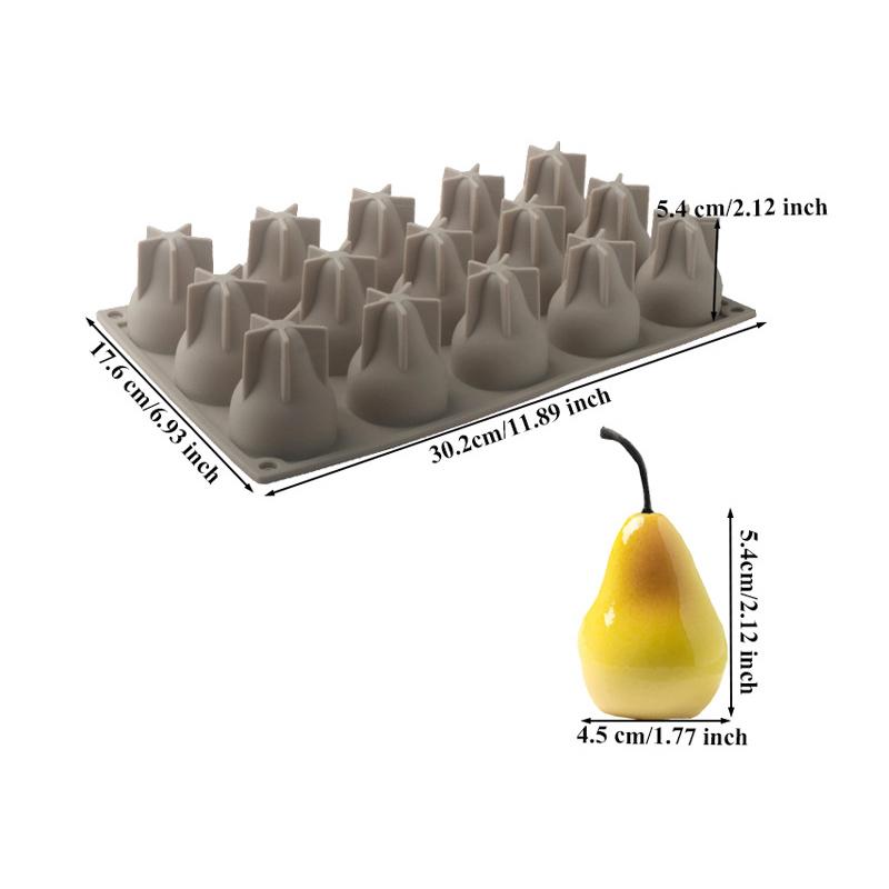 Силиконовая форма для выпечки на 6 ячеек для черничного муссового торта, форма для десертов в виде фруктов, для шоколадного пудинга
