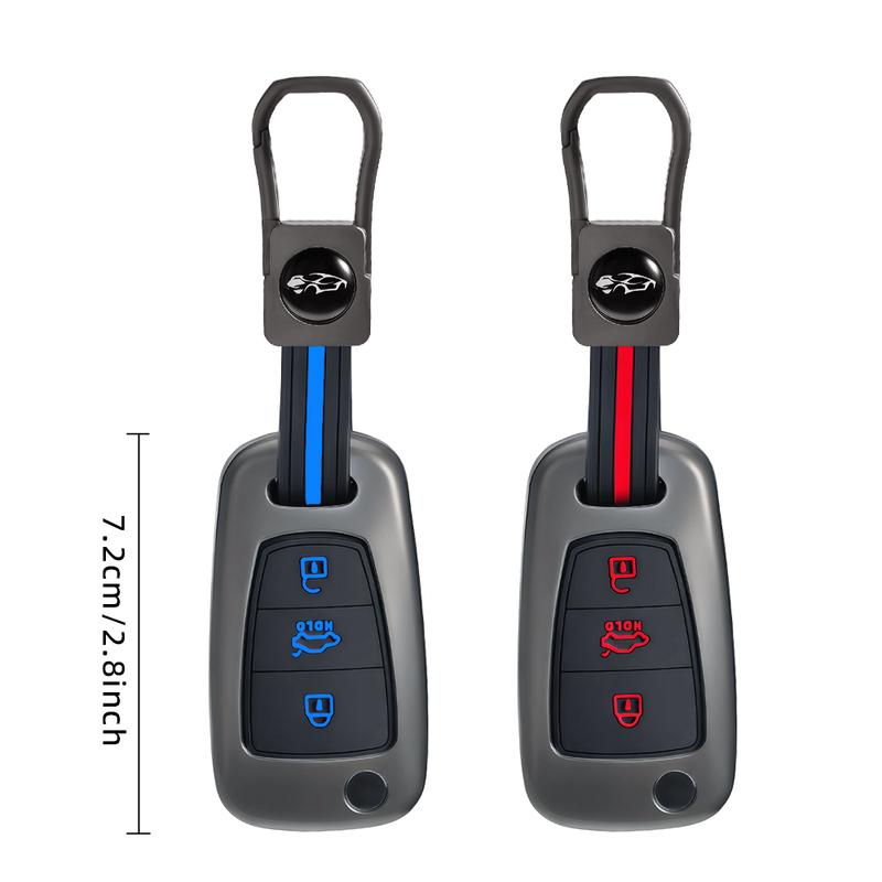 For Hyundai i20 i30 ix20 ix25 ix35 Elantra Zinc Alloy Car Key Case Cover For KIA Sportage Rio 3 Soul Optima Ceed Pro K5 K2 Pride