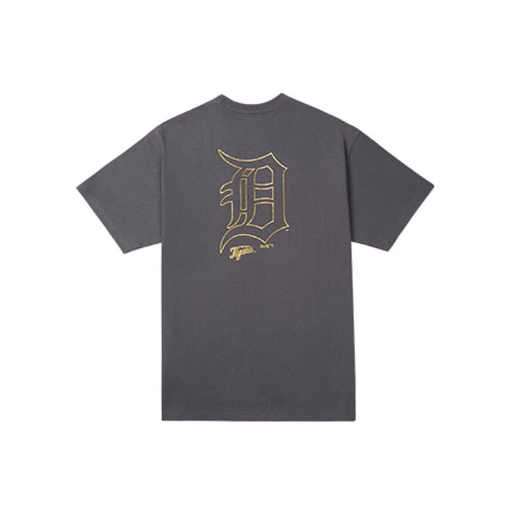 New Era Т- Футболка унисекс с круглым вырезом Detroit Tigers Темно-серый 12845015