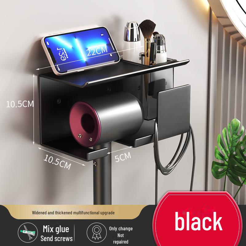 Стойка для хранения фена и бритвы — органайзер для ванной комнаты без перфоратора