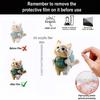 Automobile Pendant 2D Cat Car Rearview Mirror Hanging Ornament Acrylic Cat Charm Keyring Auto Backpack Keychain