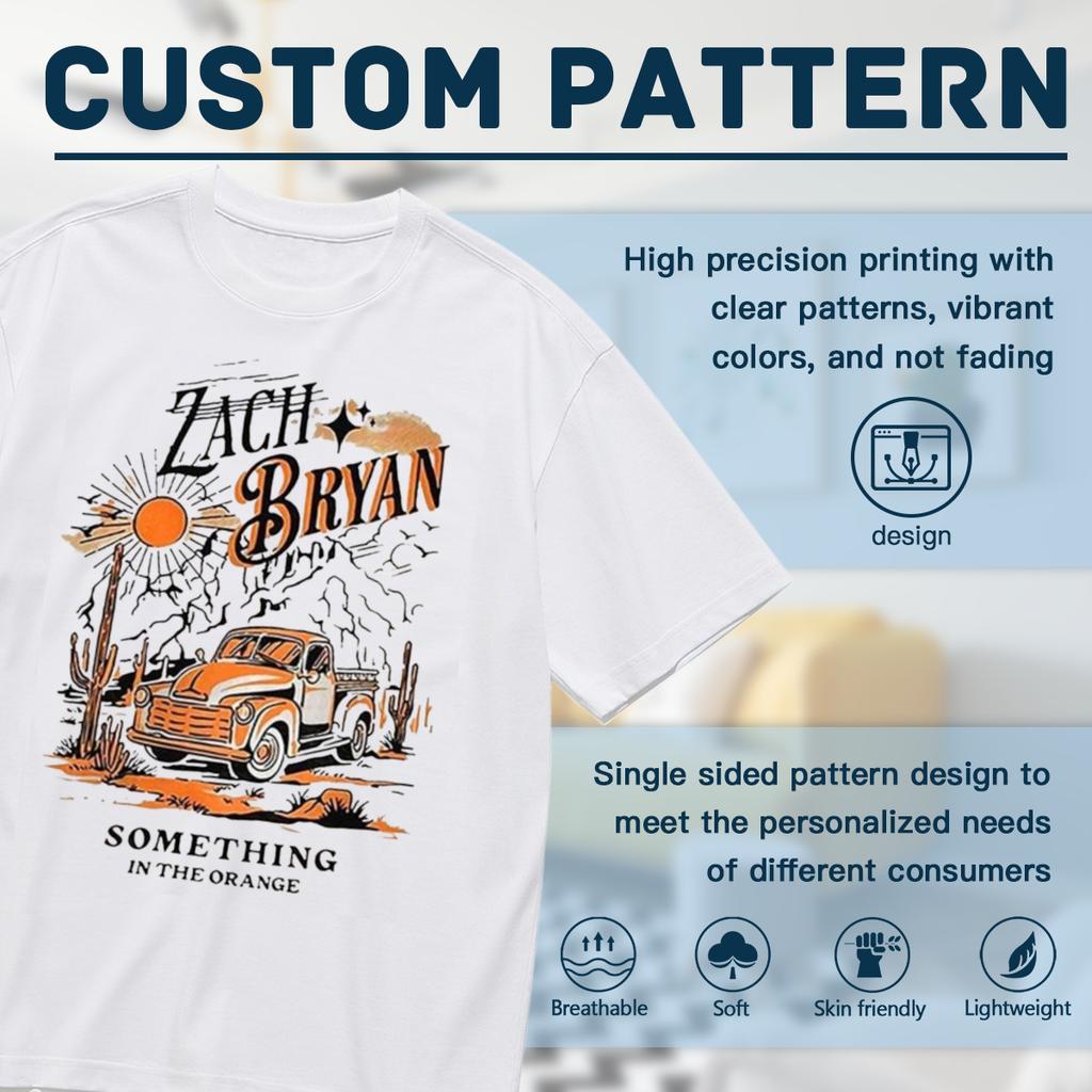 Something in The Orange T Shirt Zach Bryan Farm Truck Country Music Concert Tee