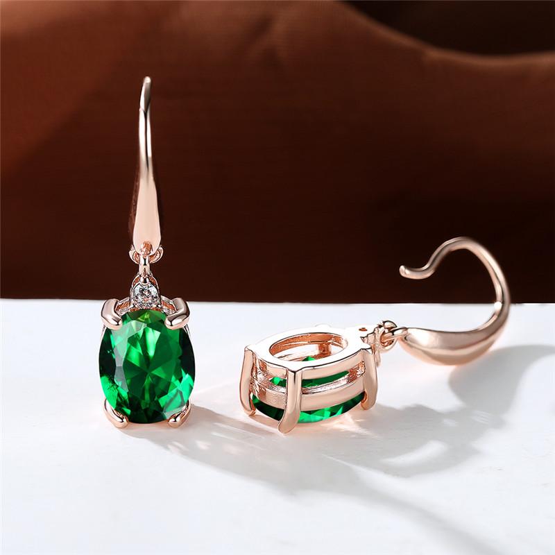 1 пара серег-крючков желтого золота овальной огранки с желтым камнем, обручальное кольцо, висячие серьги для женщин