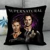 Custom Supernatural Pillowcase Wedding Decorative Cotton Linen Pillow Case For Home Pillow Cover 45X45(One Sides)