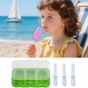 Homemade Ice Lolly Moulds 3-Cavity Ice Cream Mold Food Grade Silicone Ice Lattice Freezer Sticks Mould for Home Kitchen