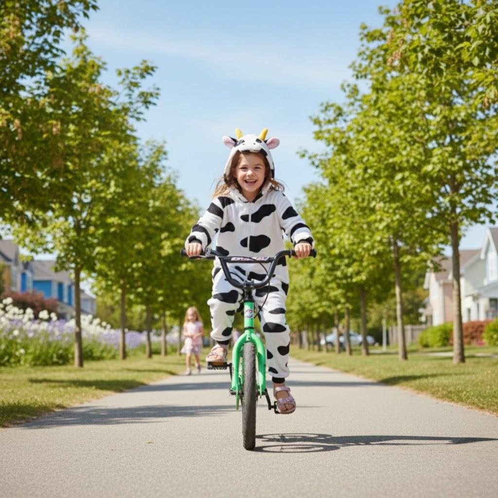 Cow warm one-piece pajamas children's costume kigurumi tracksuit 146-152 Onesie children 015pcN cow - 146-152