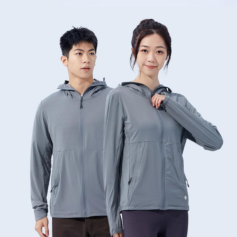 Cool original yarn ice silk sunscreen clothing men's and women's removable large brim light and breathable summer sunscreen clothing jacket