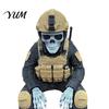 Veteran Retirement Gift Skeleton Hero Shelf Sitter Ornament, 3D Printed Soldier Figurine, Warrior Tribute Collectible Gothic Tactical Sitting