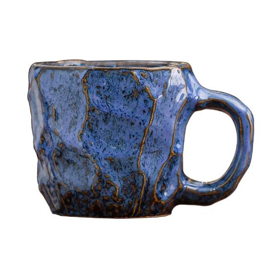 Керамическая кофейная кружка 270 мл Большая чайная чашка Новинка Минеральная форма Декоративный тамблер Уникальный домашний декор Подарок для любителей кофе