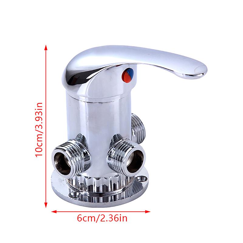 Солнечный водонагреватель Смесительный клапан Горячий Холодный Смеситель Ручка Переключатель 3-ходовой Клапан для смесителя для ванной Комната Душевой Разветвитель Соединитель