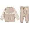Adidas Originals Casual Sportswear ADICOLOR CREW SET Light Khaki Infant Toddler (Unisex) Casual Sportswear Sets IJ9834