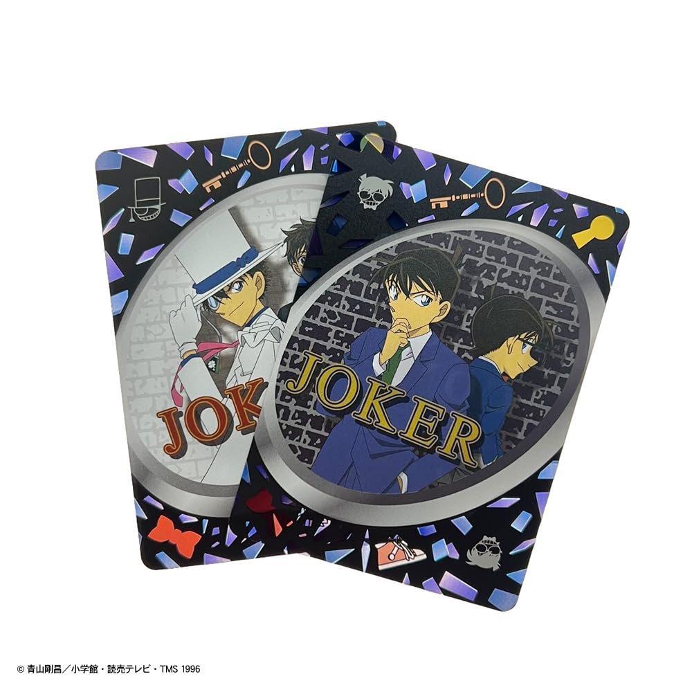 Tenyo Detective Conan Crystal Playing Cards TTR-01 Translucent Clear PVC Cards with 54 Unique Designs for Magic Tricks and Games
