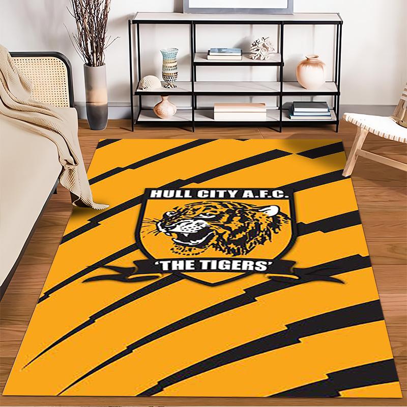 Bold Tiger Stripe Design Rug" Non-slip rug suitable for living room and bedroom sofas.