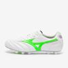 Football Boots Mizuno White / Neon Green / Galaxy Silver Size 38 Morelia II Elite