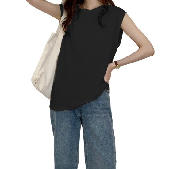 Женская летняя футболка с круглым вырезом и короткими рукавами, однотонная футболка