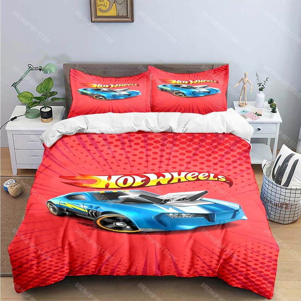 3D Мода Мультяшный Горячий Принт W-Колеса Комплекты Постельного Белья Постельные Принадлежности Комплект Пододеяльник Комплект Одеяла Комплект Постельного Белья Роскошный Подарок