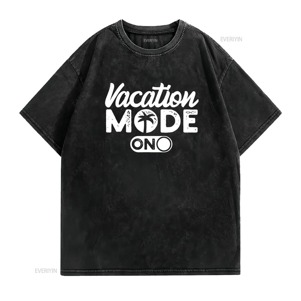 Vacation Summer Travel Traveling Mode Women T Shirt Black 2X Large vintage Washed Unisex graphic Breathable homme Stretched