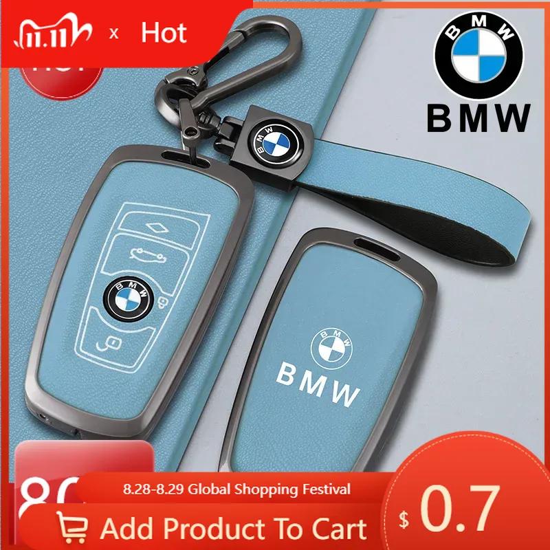 SHJR3 Car Sticker Hot 2025 Metal Car Key Case Cover for BMW 520 F10 F30 F18 118i 320i 1 3 5 7 Series X3 F25 X4 M3 M5 Keychain Bag Shel