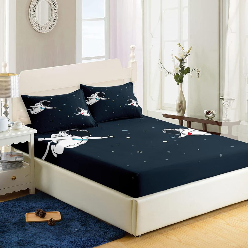 Узор Розовый Фламинго Шапка на Кровать Комплект из Трех Предметов Цифровая Печать Постельное Белье Шапка на Кровать Комплект из Трех Предметов Дети И Взрослые