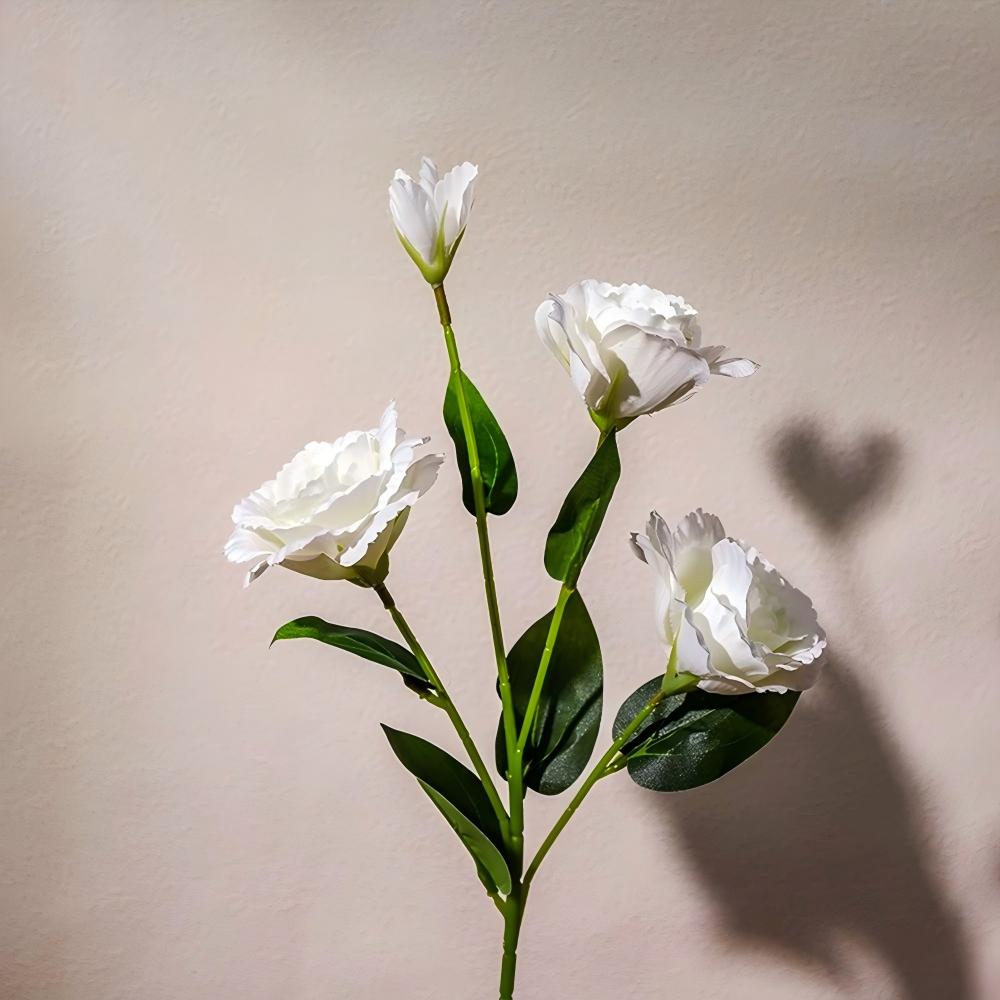Artificial Flowers Core Content Artificial Eustoma Flower Bouquets for Home Decor Hotel Weddings Lifelike Fake Eustoma Flowers