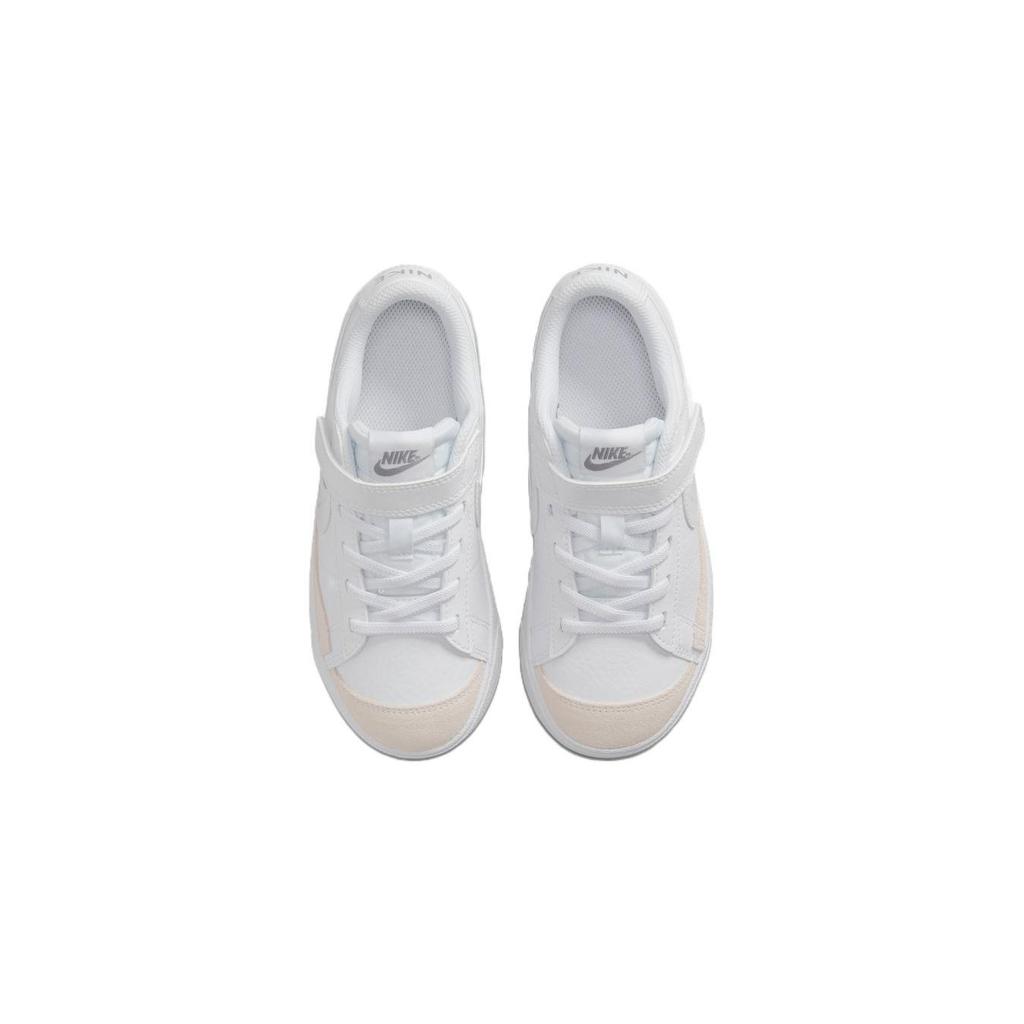 Nike Blazer Low 77 PS White Flat Pewter Kids Sneakers Aura Clear DA4075-110