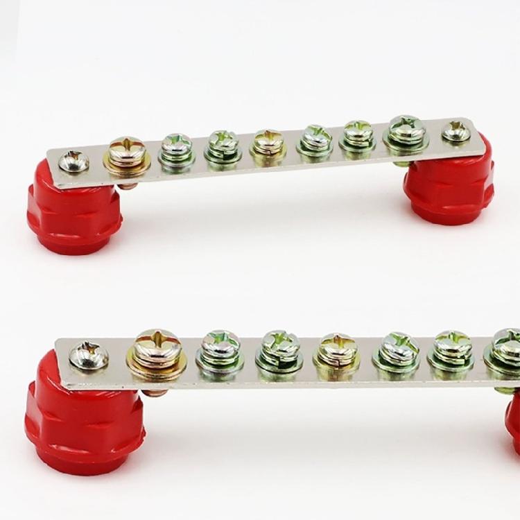 10Pcs Insulation Column Replacement 8mm Polyester Standoff Insulator Busbar Insulator Supporter for Distribution Box