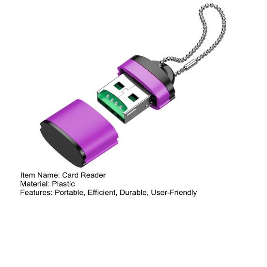 Высокоскоростной USB кардридер Портативный многослотовый адаптер для карт TF/SD, Plug-and-Play Быстрая передача данных Кардридер для телефона компьютера колонки