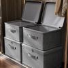 Grey Bra Storage Box With Dust Cover Storage Drawer Wardrobe Clothes Storage Box Clothes Dividers