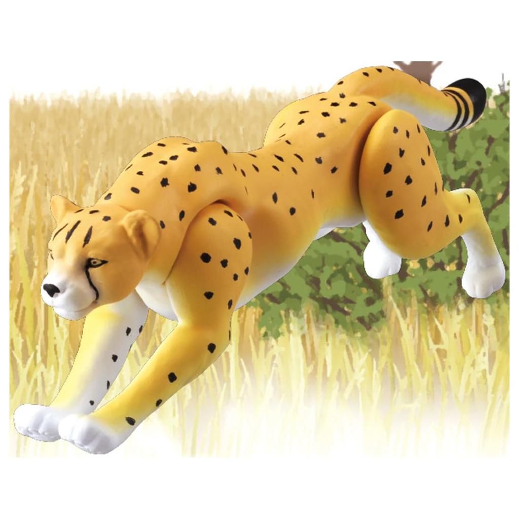 TAKARA TOMY Ania Cheetah Animal Dinosaur Toy Ages AS-13 (Running Ver.) 3+